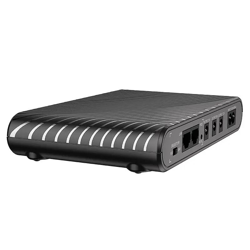 Джерело безперебійного живлення Hoco DB63 Portable DC UPS для роутерів 5V/9V/12V 10000 mAh Black - фото 5