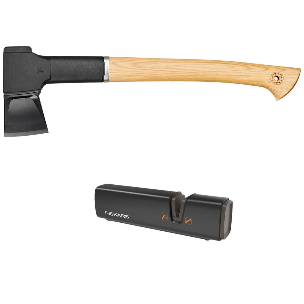 Подарунковий набір Fiskars Norden Splitting Axe N12 та Sharpener Set (1052277)