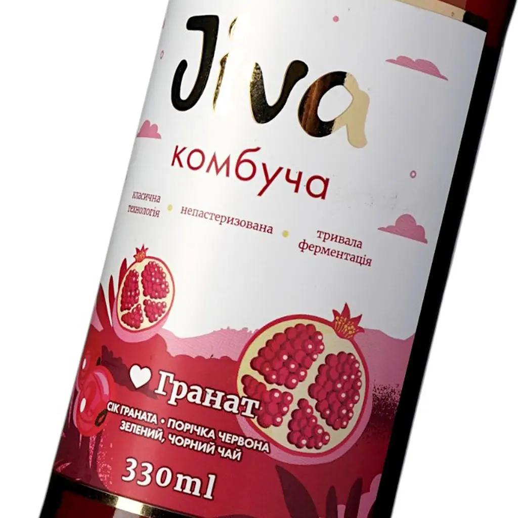 Напій Jiva Комбуча Люблю гранат з соком граната 330 мл (944109) - фото 5