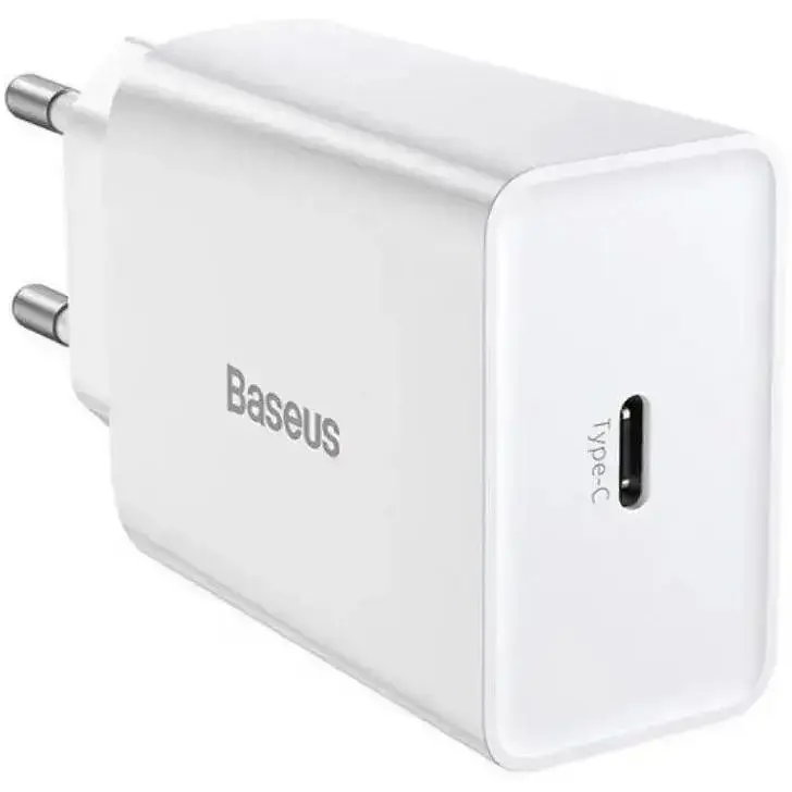 Зарядний пристрій Baseus Speed Mini Quick Charger 1C 20W EU White (CCFS-SN02) - фото 2
