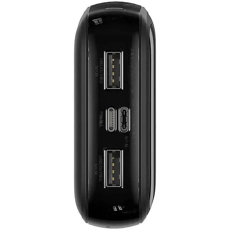 Портативна батарея Baseus Q pow Power Bank 20000 mAh 15W with Type-C Cable PPQD-G01 Black - фото 3