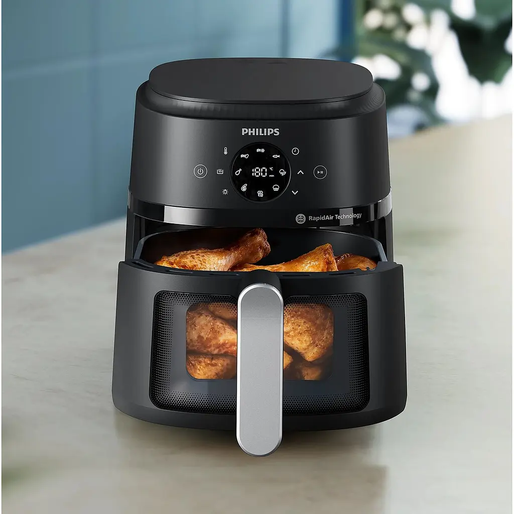 Мультипіч Philips Ovi digital 1500 Вт чорна (NA221/00) - фото 6