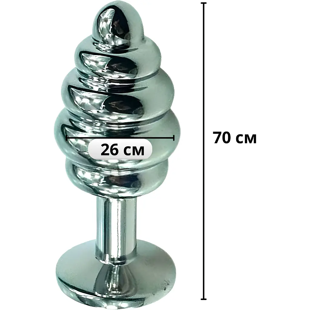 Анальна пробка Passion Спіраль S сталева (4821002030149) - фото 2