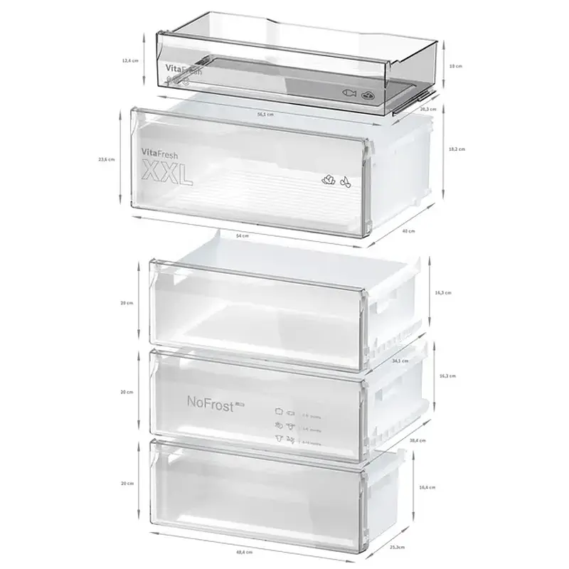 Холодильник BOSCH KGN 49 XID0U - фото 8