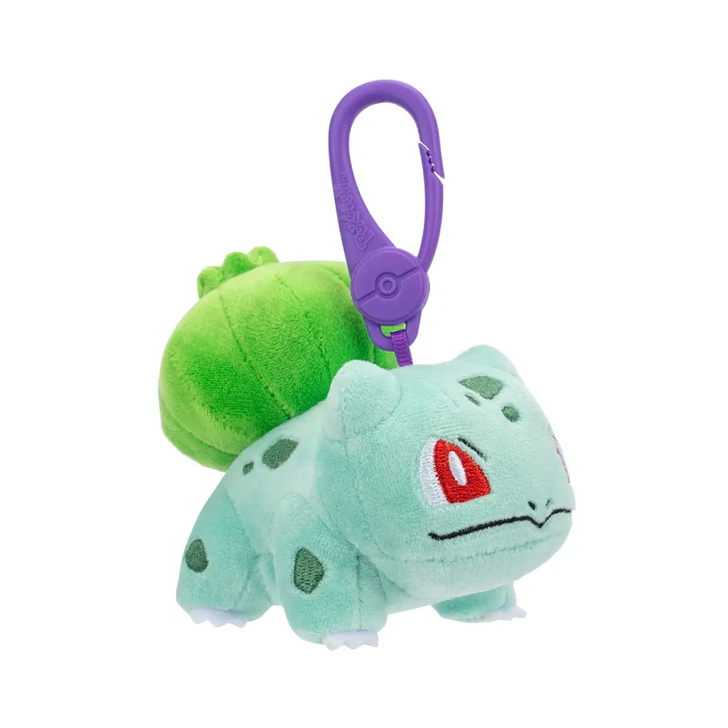 М'яка іграшка Pokemon поліестер 9 х 10х7,75 см Бульбазавр на кліпсі - фото 3