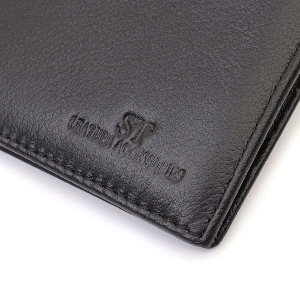 Чоловічий шкіряний гаманець ST Leather 11,5х9,5х2 см acs0029391 - фото 5