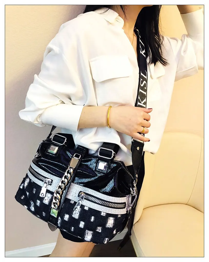 Сумка жіноча Kis Italian Bags 25х33 см Чорний (id_1361) - фото 2