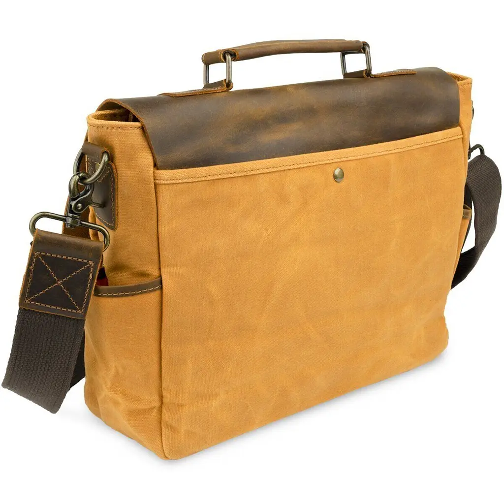 Діловий портфель у поєднанні зі шкірою 20120 Vintage рудий - фото 7