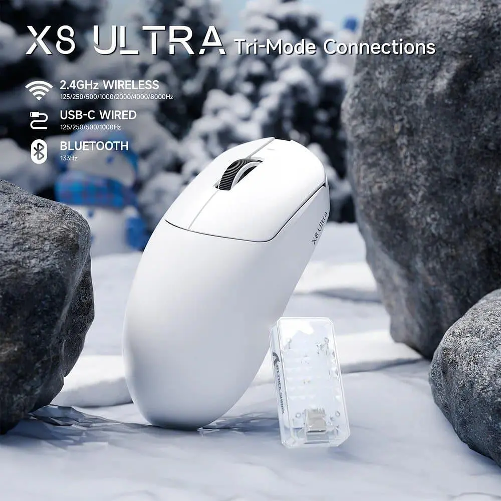 Мышь Attack Shark X8 Ultra Wireless (AS-6972792471839-W) White (G-000003622) - фото 7