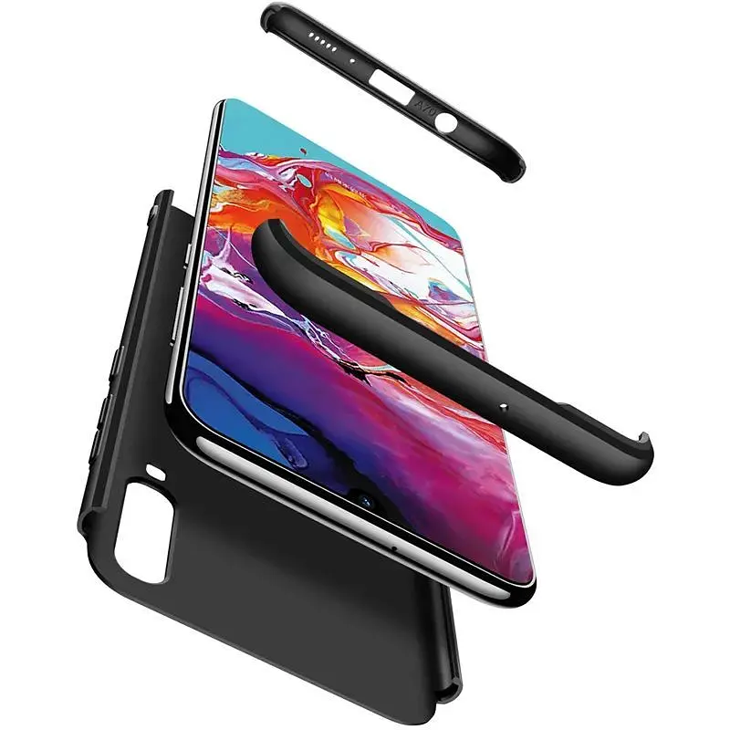 Чохол-накладка GKK 3 in 1 Hard PC Case Samsung Galaxy A70 Black - фото 3