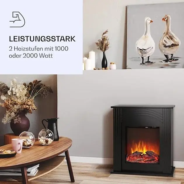 Камин электрический Klarstein Elbrus 2000W (10037972) - фото 2