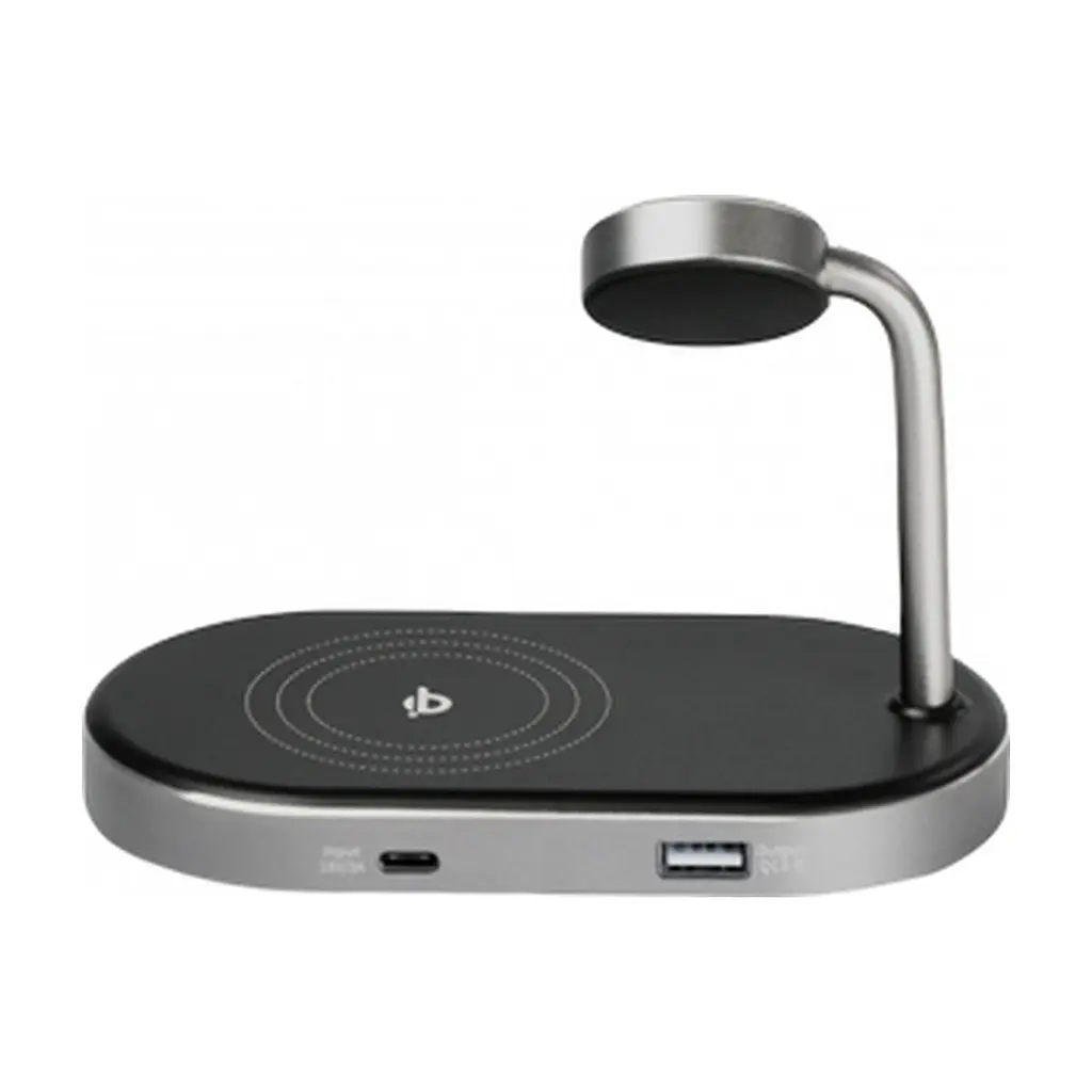 Зарядний пристрій Verbatim 3in1 Apple Watch and iPhone Charging Stand (49556) - фото 5