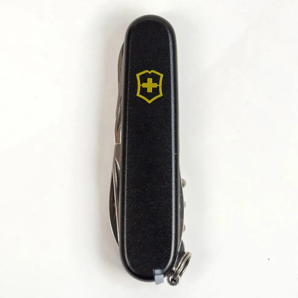 Ніж Victorinox Climber Mat 91 мм 14 функцій чорний матовий жовтий лого - фото 6