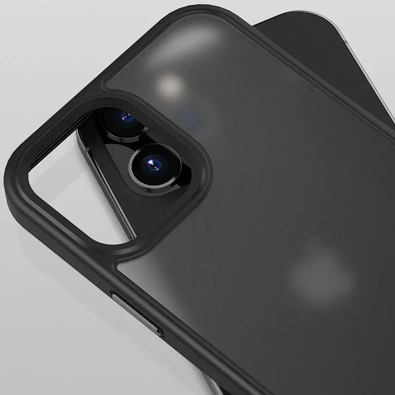 TPU+PC чохол Metal Buttons для Apple iPhone 12 Pro / 12 6.1" Чорний, TPU+PC - фото 5