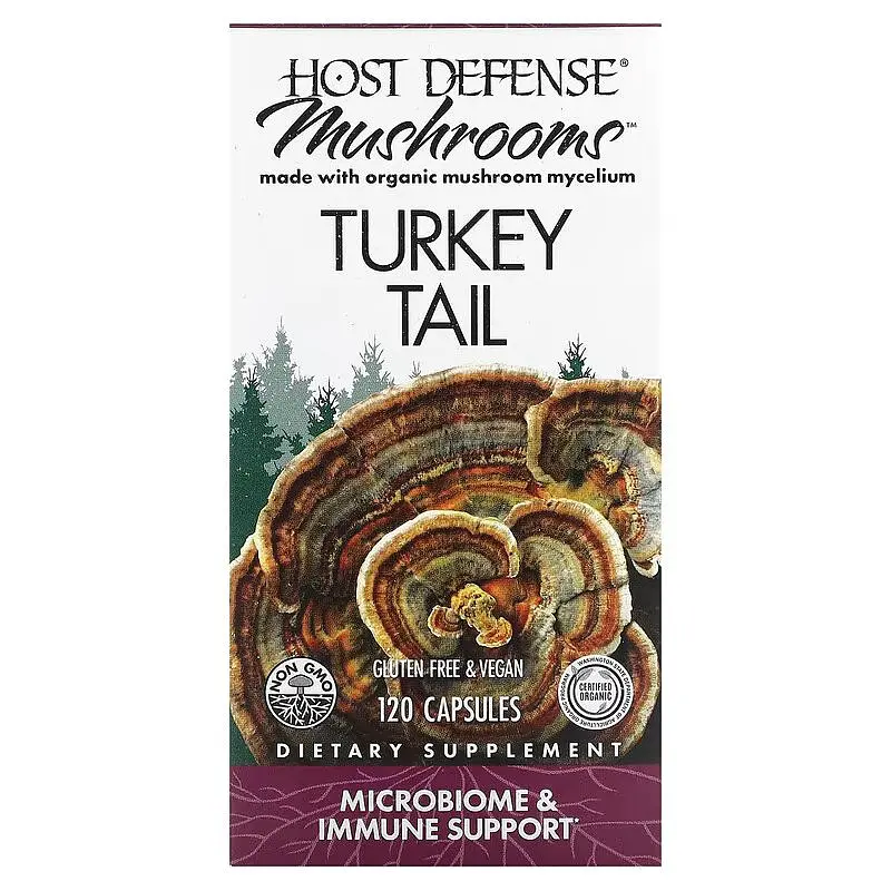Естественная добавка Host Defense Turkey Tail 120 вегакапсул - фото 2