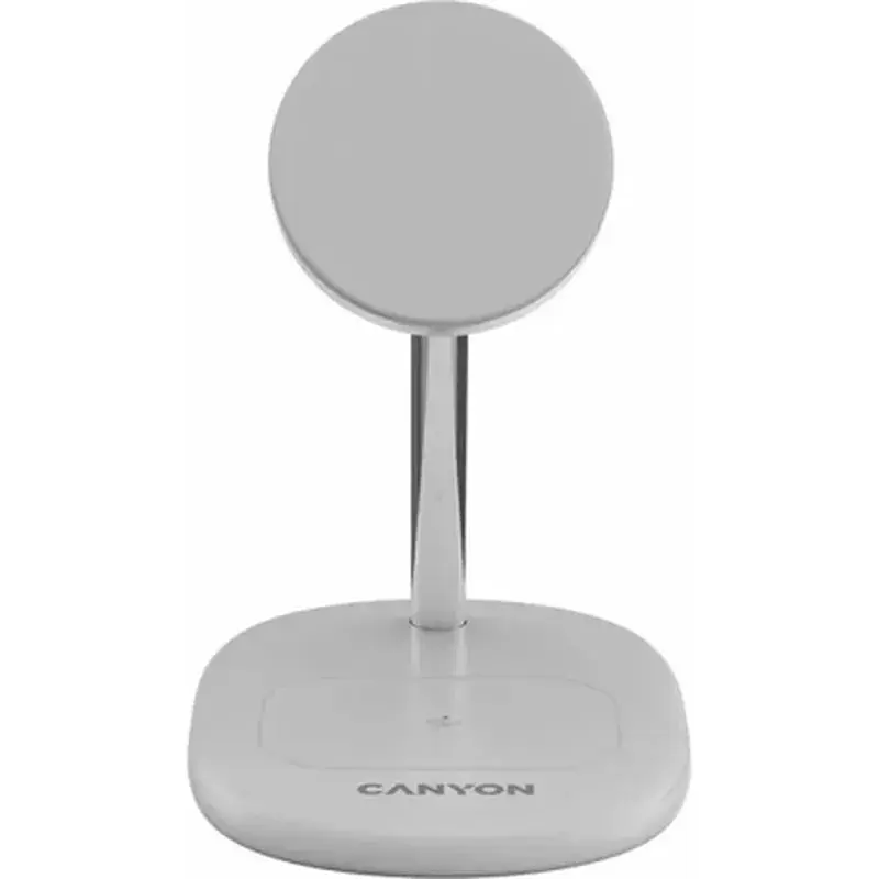 Зарядний пристрій Canyon wireless charger WCS-205 15W Qi2 2in1 w/o adapter White (CNS-WCS205WW/A) - фото 6
