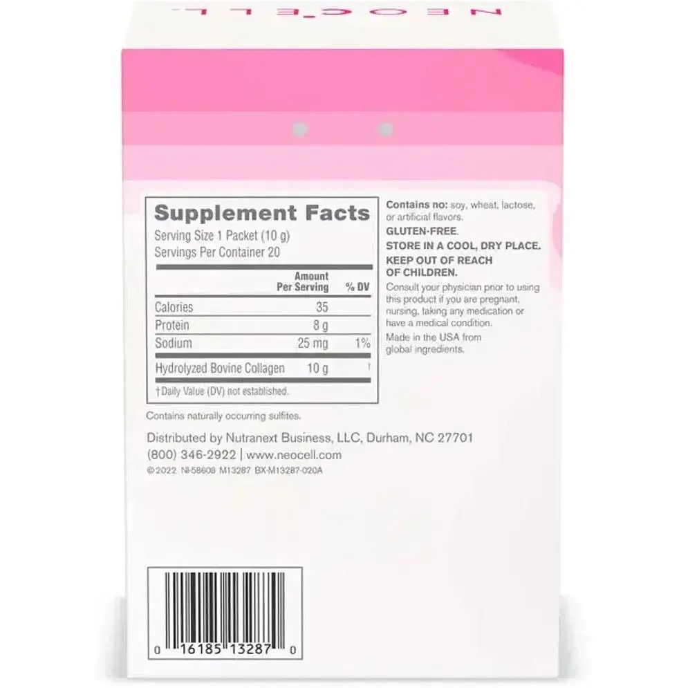 Супер колагенові пептиди Neocell Super Collagen Peptides без смаку 200 г (20 стиків х 10 г) - фото 3