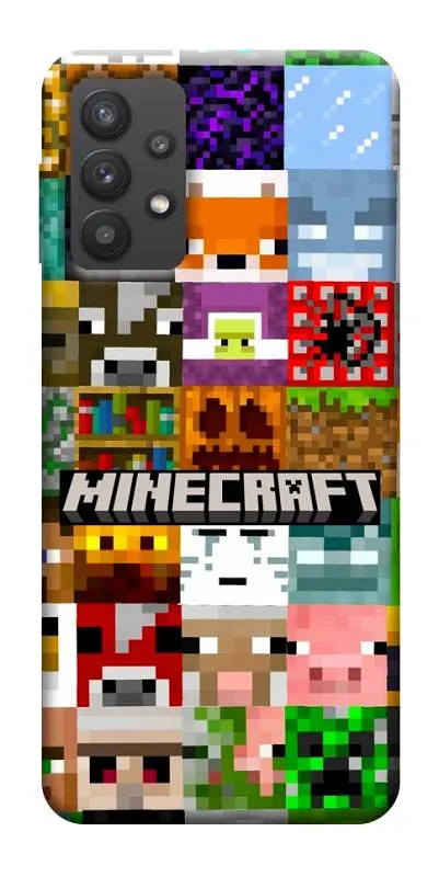 TPU чохол Demsky Minecraft collage для Samsung Galaxy A32 (A326B) 5G