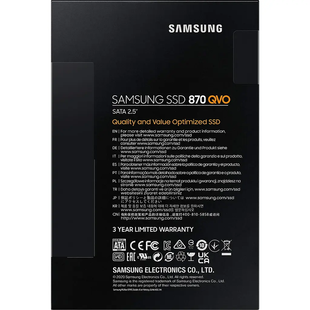 SSD накопичувач Samsung 870 QVO 4 TB [MZ-77Q4T0BW] [122183] - фото 7