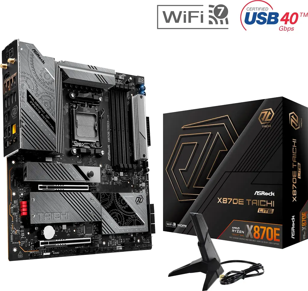 Материнська плата ASRock X870E Taichi Lite - фото 2