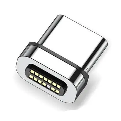 Кабель магнитный с быстрой зарядкой Elough 13/7 Contact 3 A, Type C - Type C/Micro USB, 0.5 м, плоский коннектор, зеленый (13802) - фото 2