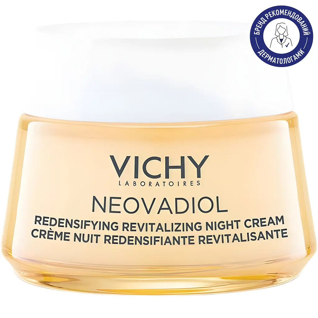 Нічний антивіковий крем Vichy Neovadiol з охолоджуючим ефектом, для збільшення щільності та відновлення тонусу шкіри обличчя 50 мл (MB421900) - фото 2