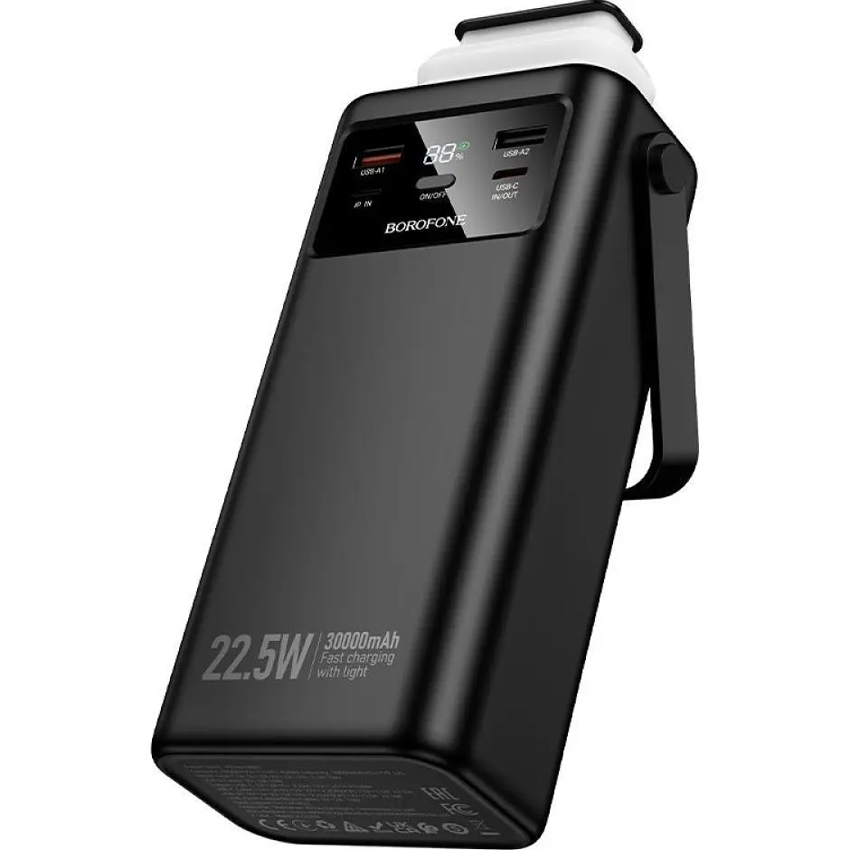 Зовнішній акумулятор Borofone BJ65 30000mAh 22.5W Black [161204] - фото 3