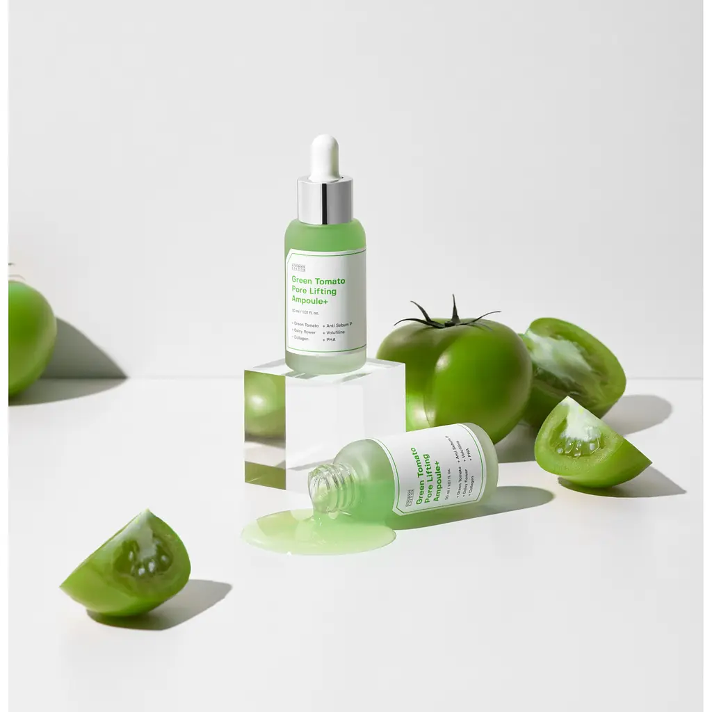 Сыворотка-лифтинг ампульная для сужения пор Green Tomato Pore Lifting Ampoule+ Sungboon Editor 30 мл - фото 2