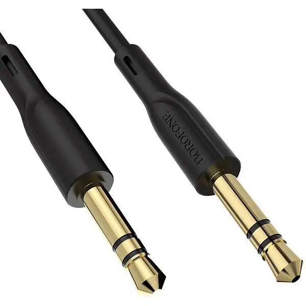 Кабель Borofone BL1 Audiolink audio AUX cable 1m Black - фото 3