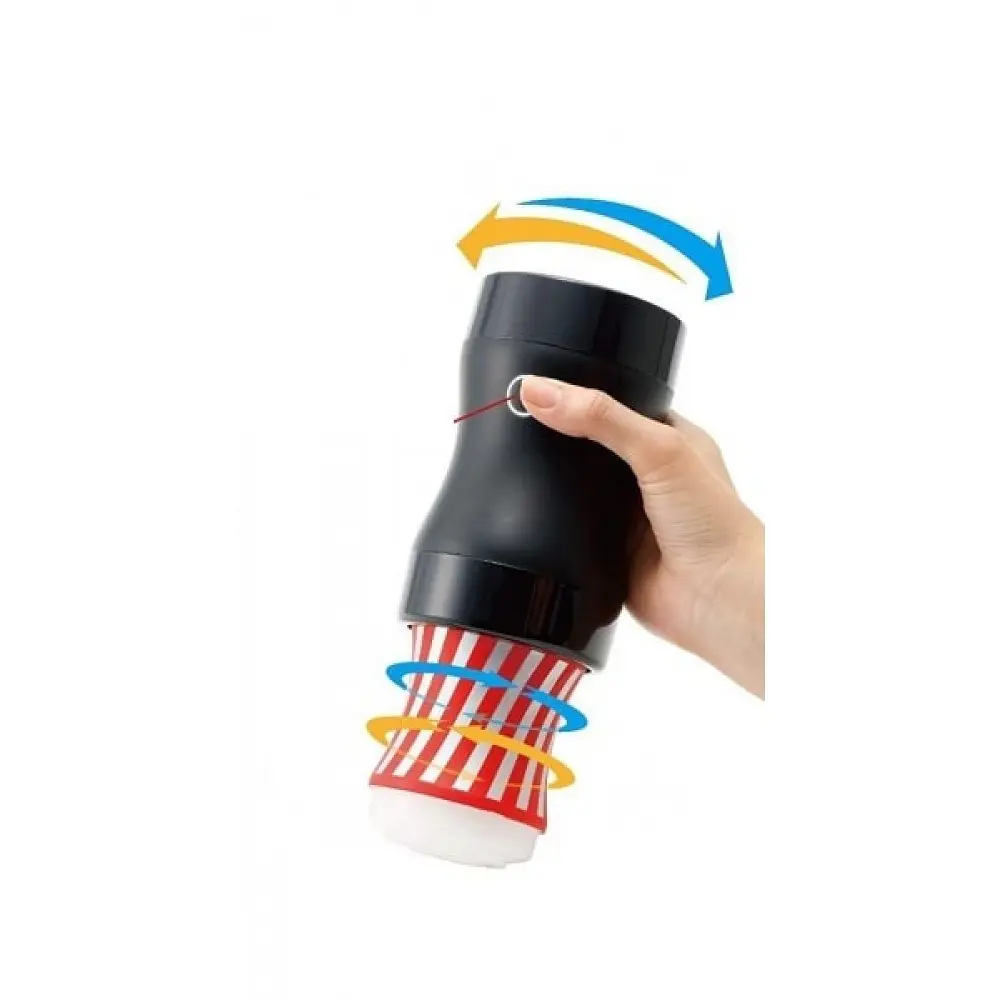 Мастурбатор Tenga Rolling Gyro Roller Cup Strong, 15.5х7.1 см (чорний) - фото 4