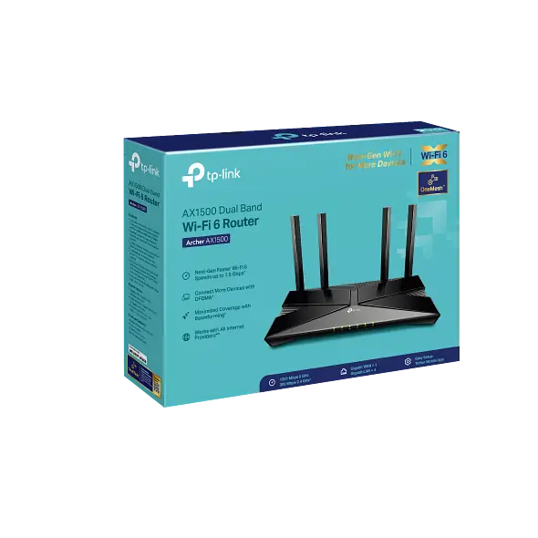 Бездротовий роутер Wi-Fi 6 TP-Link Archer AX1500 ARCHER AX1500 - фото 4
