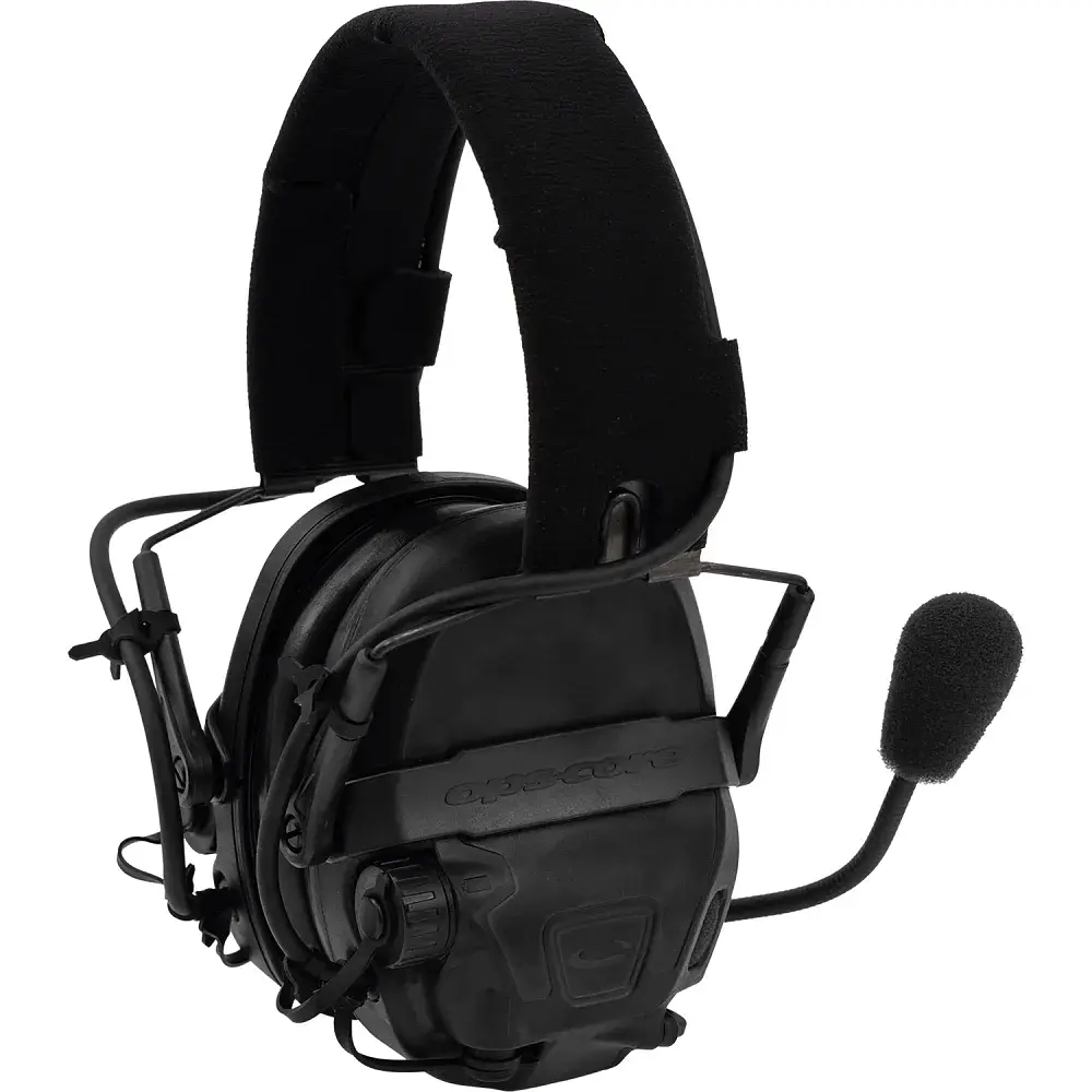 Наушники Ops-Core AMP Communication Headset-Connectorized NFMI активные верхний держатель Black - фото 3