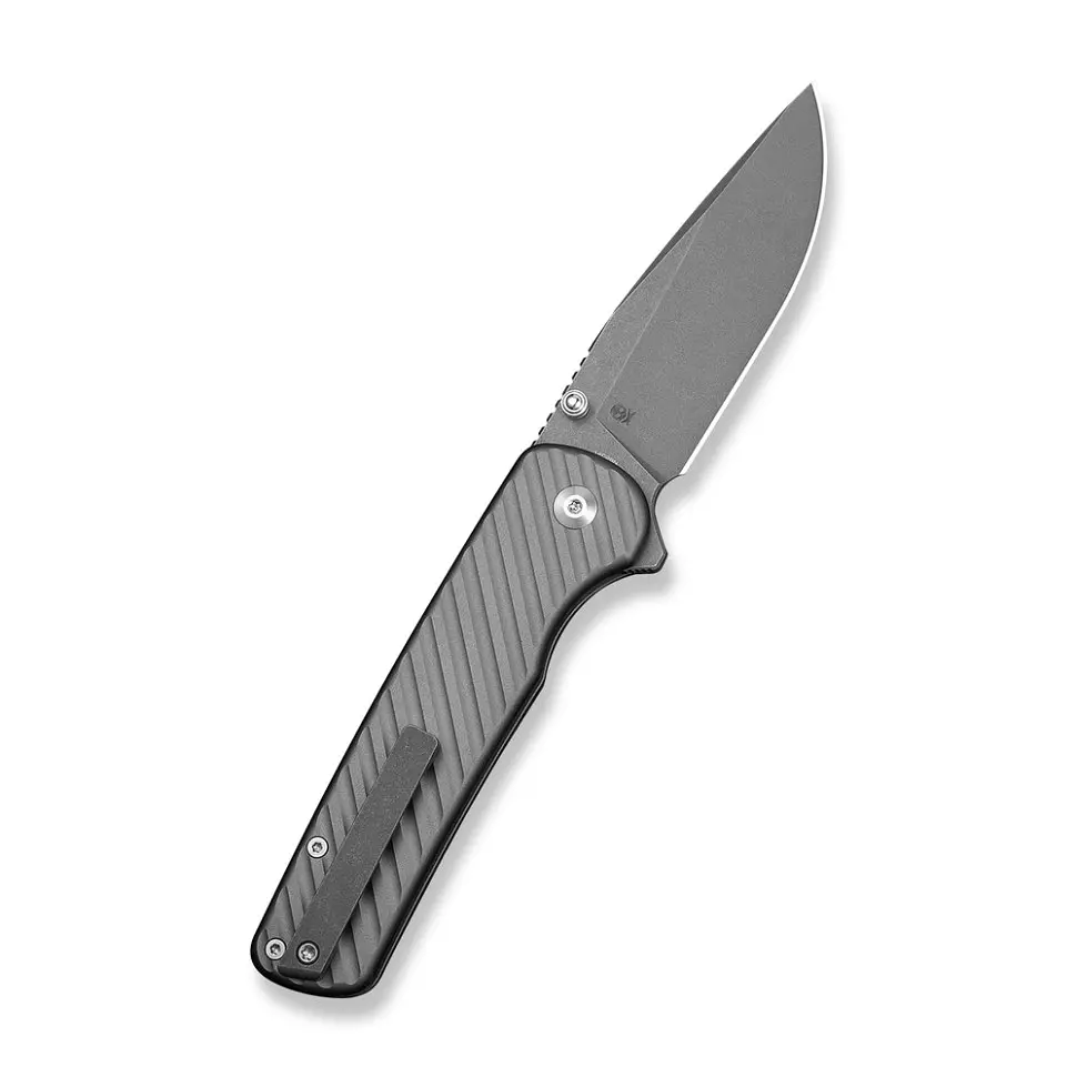 Ніж складаний туристичний Civivi Iron Tide (8.2 см) 14C28N / Aluminum сірий - фото 2