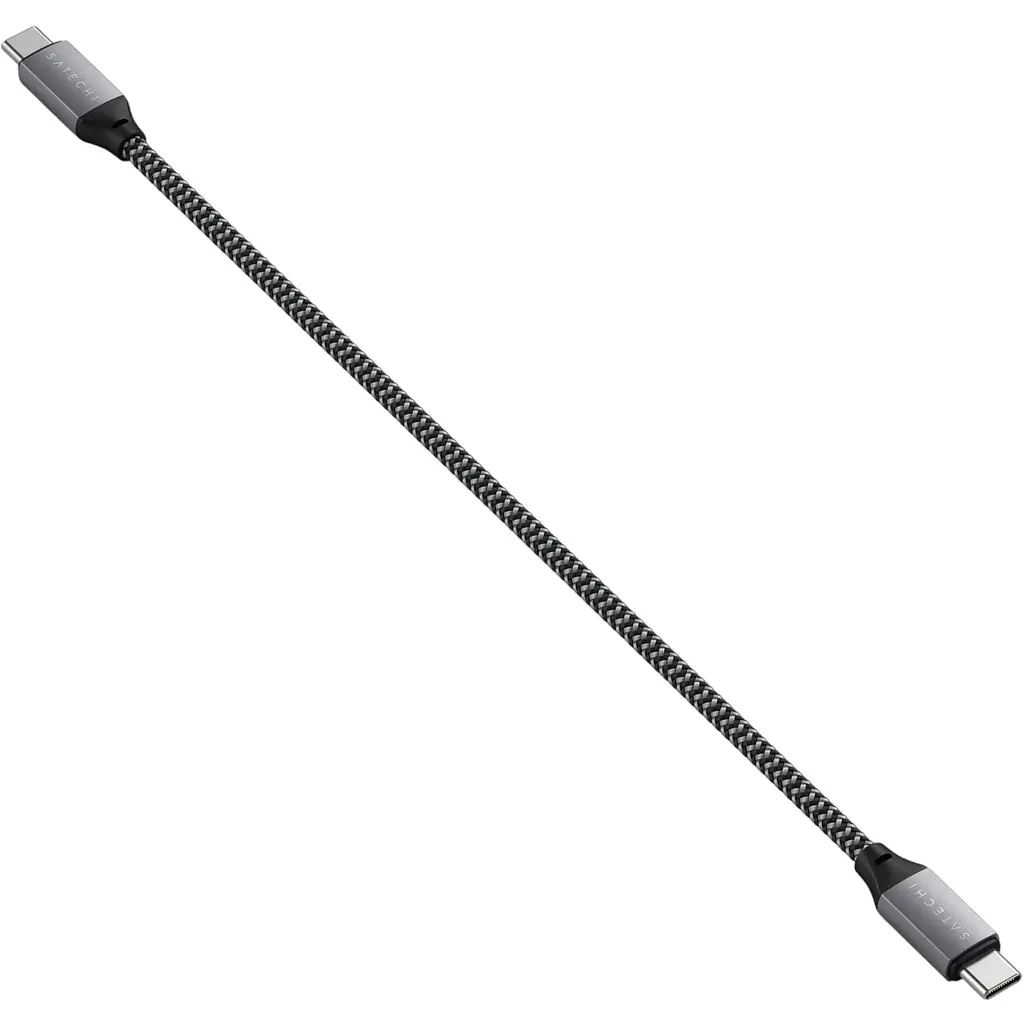 Кабель Satechi USB4 C to C Cable 100W Space Gray 0.25 м (ST-U4C25M) - фото 3