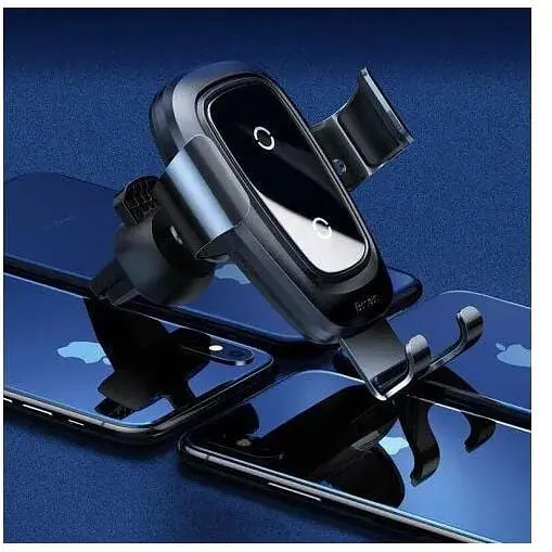 Держатель для мобильного телефона с БЗП Baseus Metal Holder Air Outlet Tarnish - фото 6