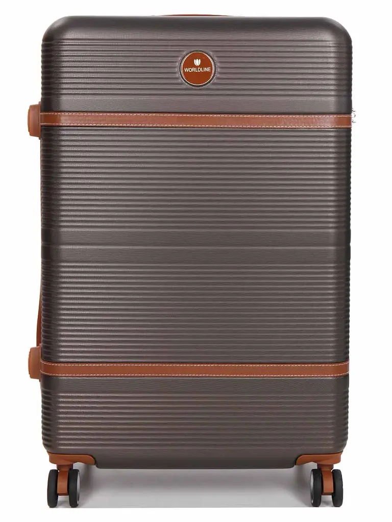 Валіза велика L ABS-пластик Worldline Airtex 629 76×52×30см 110л Коричнева - фото 3