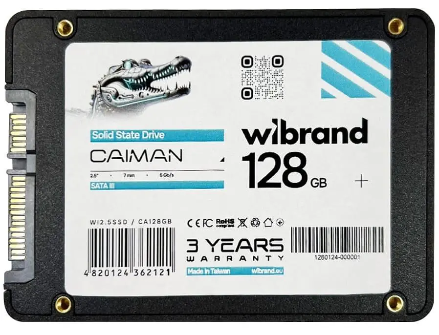 Накопичувач SSD Wibrand Sata 2.5 128GB Caiman Bulk120 (WI2.5SSD/CA128GB) - фото 2