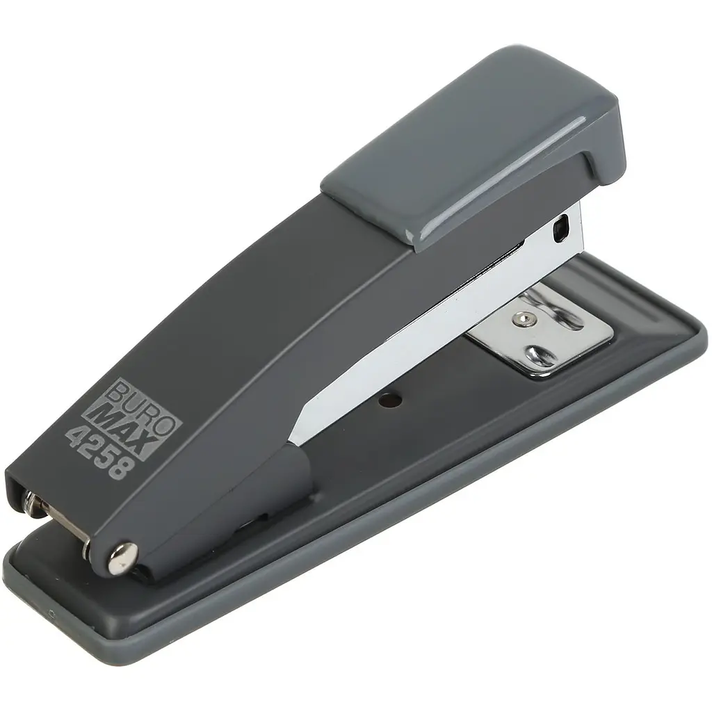 Степлер Buromax Jobmax металевий №24/6, 26/6, 20 аркушів сірий (BM.4258-09) - фото 2
