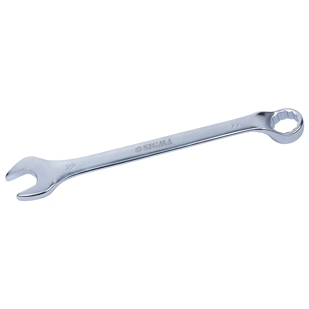 Ключі ріжково-накидні глибокі Sigma 12 шт (7-15, 17, 19, 22 мм) CrV polished (6010241) - фото 2