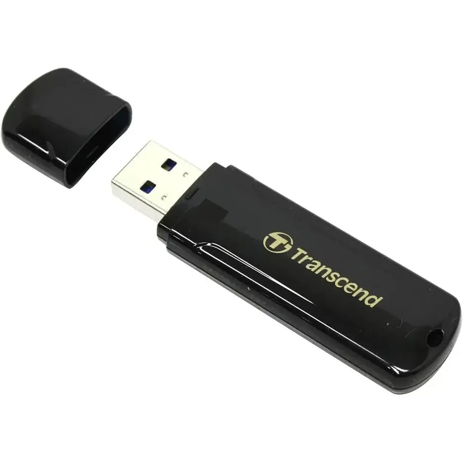 USB флеш-накопичувач Transcend JetFlash 700 64GB USB-A 3.1 Black (TS64GJF700) [68217] - фото 3