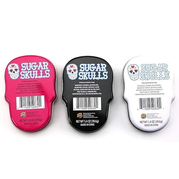 Драже Sugar Skulls Sweet Candy Skulls Tin 39.6g - фото 2