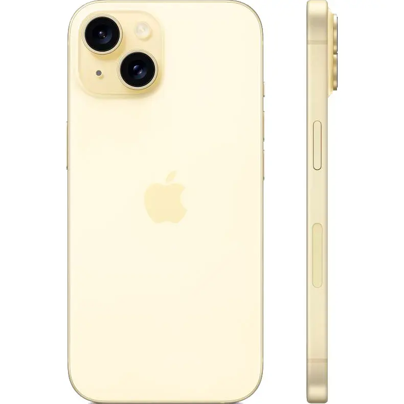 Смартфон Apple iPhone 15 128GB eSIM Yellow (MTLX3) [102470] - фото 3