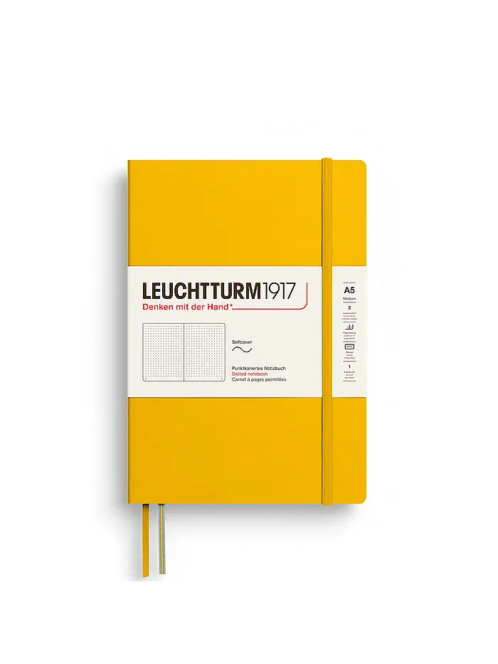 Блокнот Leuchtturm1917, Середній, М'яка обкладинка, Sunflower, Крапка (374000) - фото 7