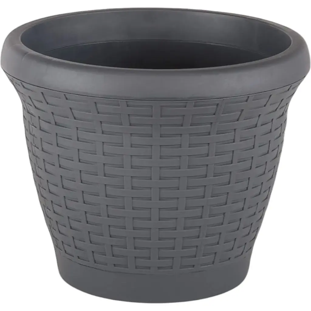 Вазон для квітів Serinova Wire Mesh 6 л антрацит (20-HS0211102-200100)