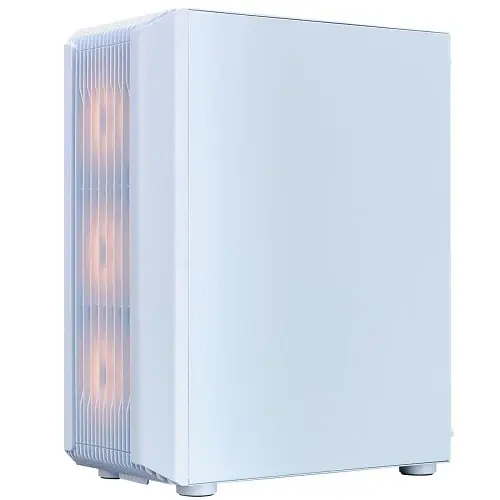 Корпус 1stPlayer H6-WH-4F7-W, White, без БП, Midi Tower, ATX/Micro ATX/Mini ITX, 1xUSB 3.0/2xUSB 2.0, макс. CPU - 165 мм/VGA - 320 мм, 4x120 мм ARGB, боковая панель из закаленного стекла - фото 5