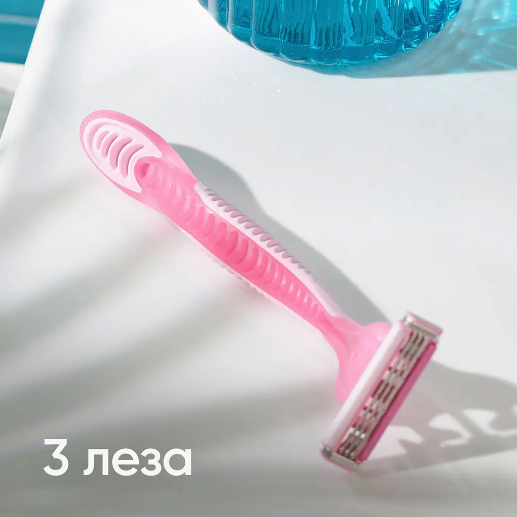 Одноразові станки для гоління (бритви) жіночі Simply Venus 3 12 шт. - фото 4
