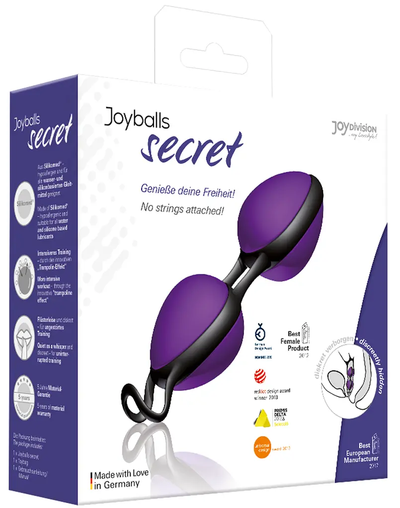 Вагінальні кульки Joyballs Secret, purple/black Joydivision 48-15004 91199