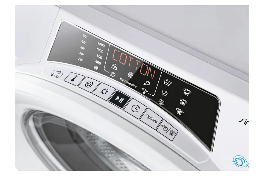 Пральна машина Candy з фронтальним завантаженням RO1496DWME/1-S, 9кг, 1400, A+++, Пара, 53см, Дисплей, Інвертор, Wi-Fi + Bluetooth, Білий (RO1496DWME/1-S) - фото 5