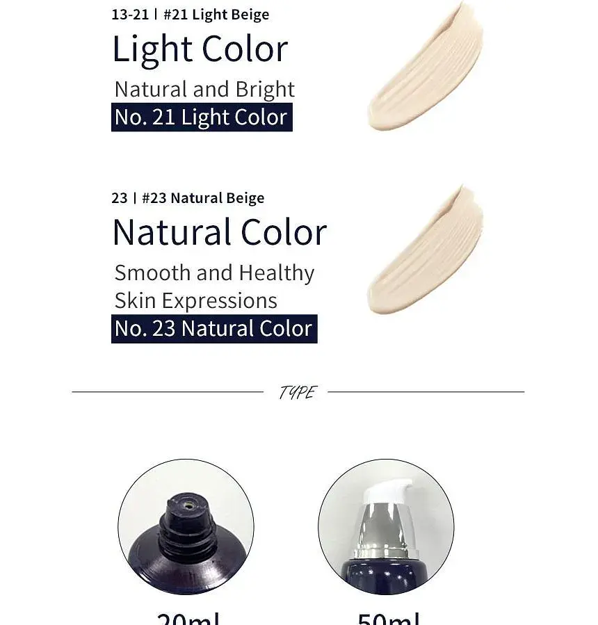 ВВ-крем для обличчя Eyenlip Lucent BB Cream №21 Light Beige 50 мл - фото 2