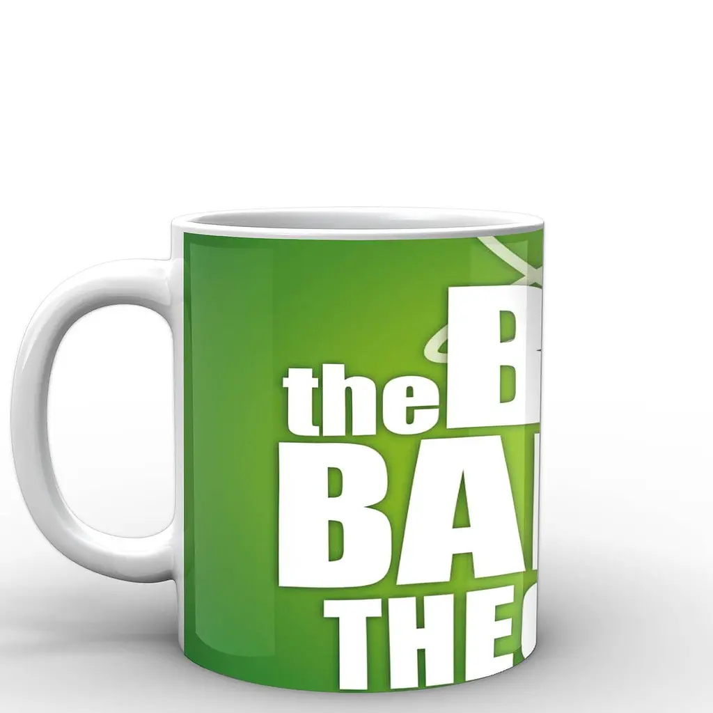 Кружка GeekLand Теория большого взрыва The Big Bang Theory надпись на зеленом фоне BB.002.39 330 мл белая - фото 2